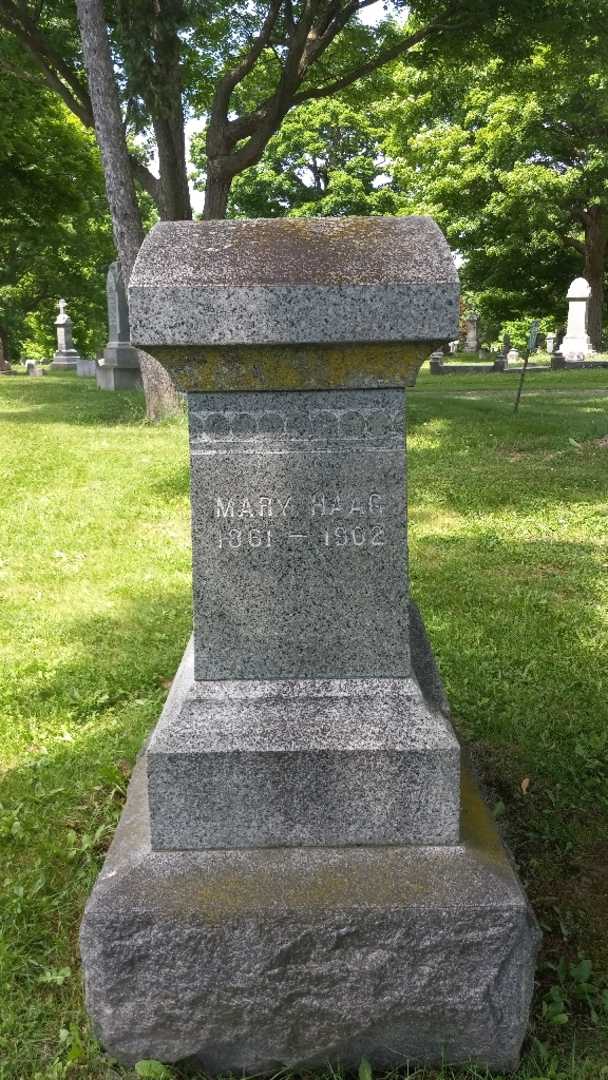 Mary Haag's grave. Photo 3