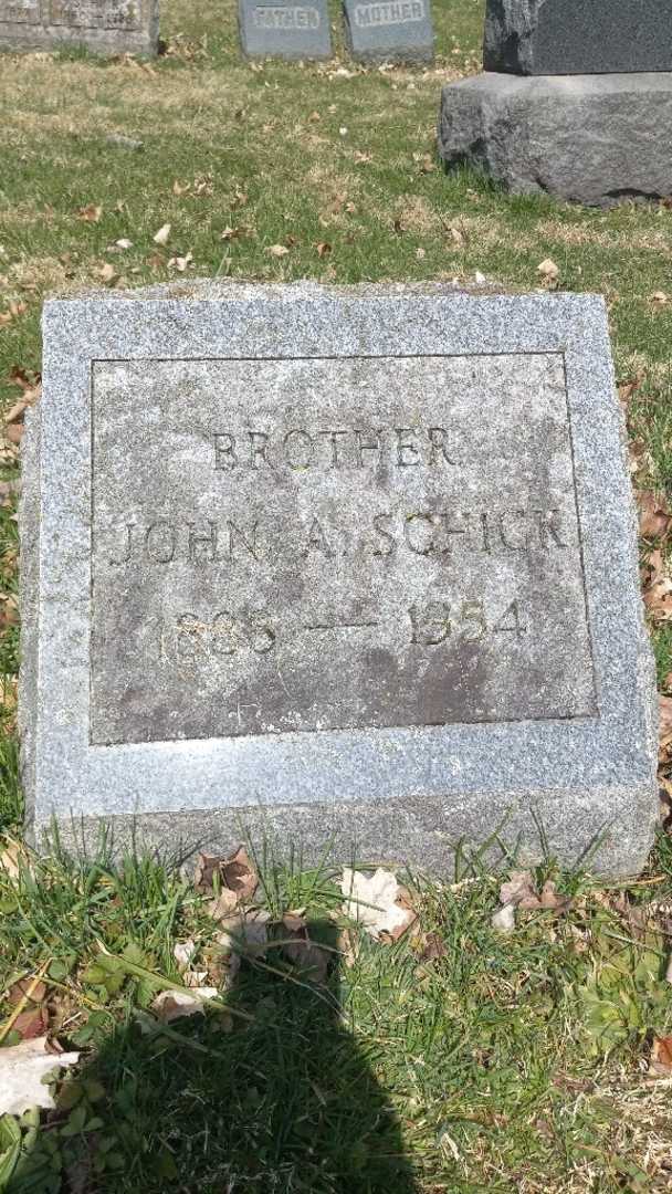 John Adam Schick's grave. Photo 4