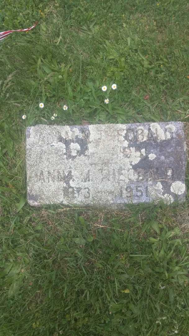 Anna M. Theobald's grave. Photo 4