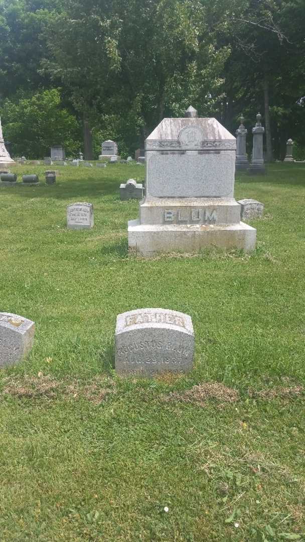 Augustus Blum's grave. Photo 2